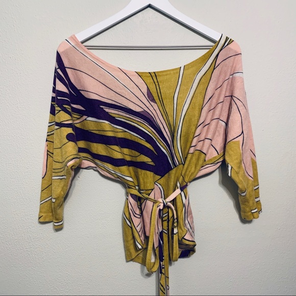 Anthropologie Sweaters - {Anthropologie} Moth Graphic Open Back Sweater